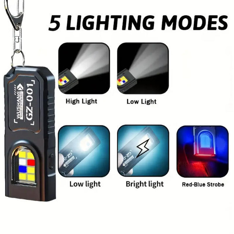 多機能キーホルダー懐中電灯 USB 充電式ミニ懐中電灯 CO - Outdoor Camping Lamp のレビューと価格
