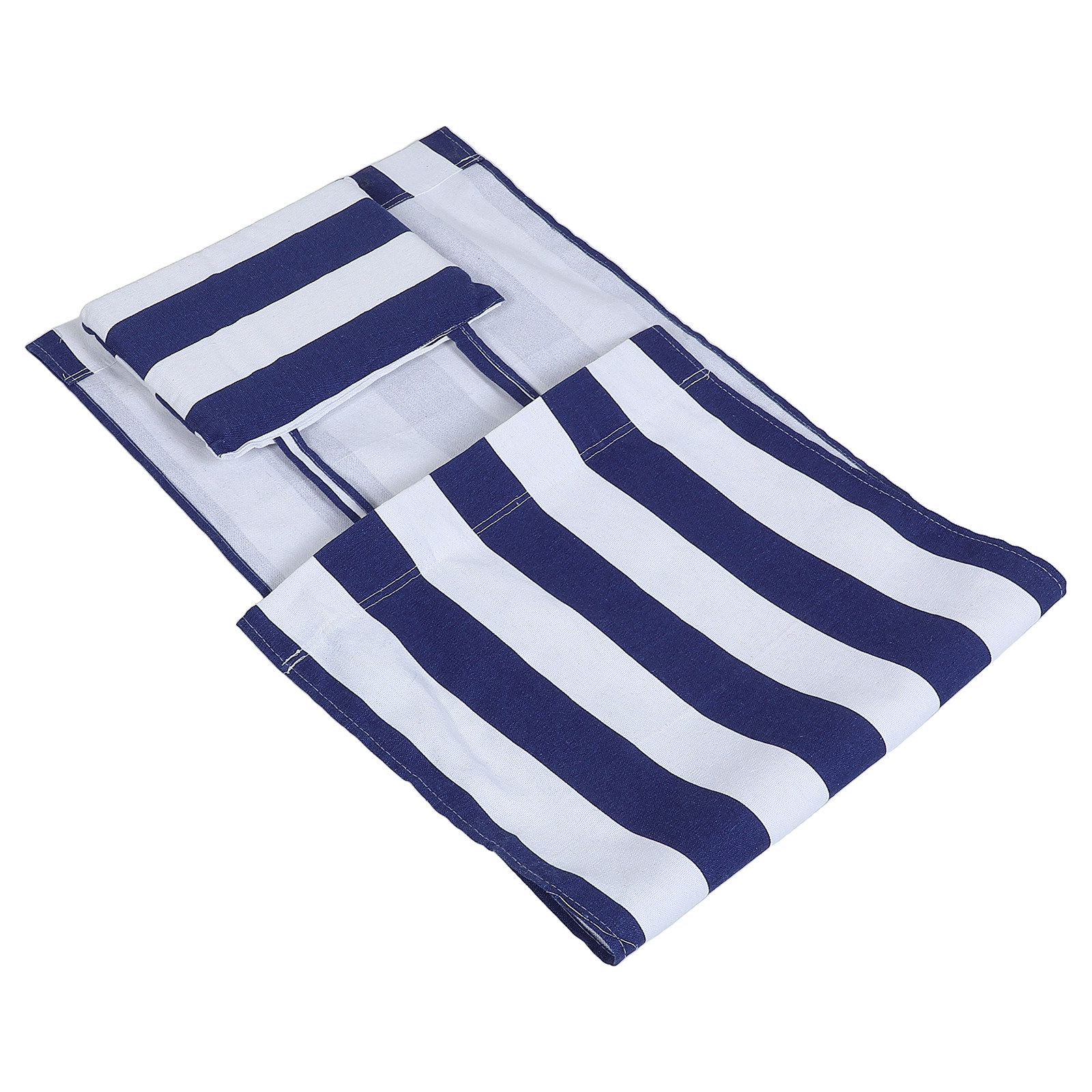 折りたたみビーチチェア交換用生地：青いストライプのラウンジチ - Outdoor Camping Folding Chair のレビューと価格