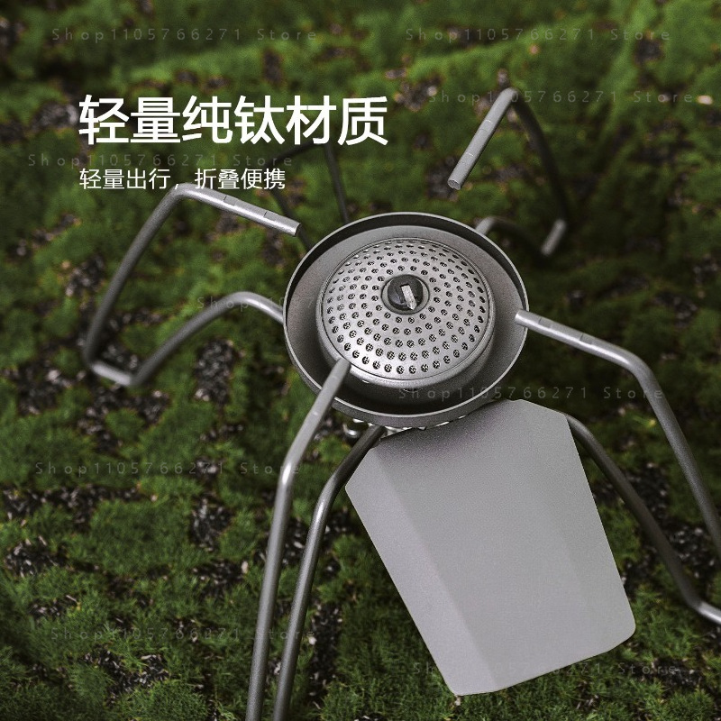 マイクロレギュレーター付きスパイダーストーブ、純チタン製ポー - Outdoor Camping Burner のレビューと価格
