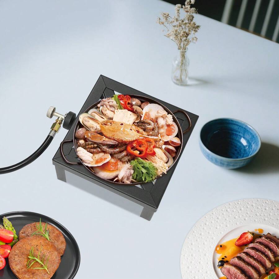 ポータブルシングルバーナー、屋外ガスストーブプロパンコンロ、 - Outdoor Camping Burner のレビューと価格