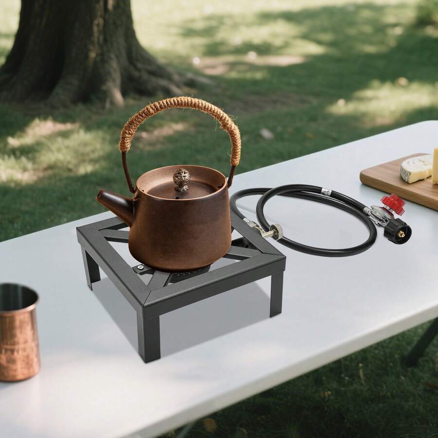 ポータブルシングルバーナー、屋外ガスストーブプロパンコンロ、 - Outdoor Camping Burner のレビューと価格