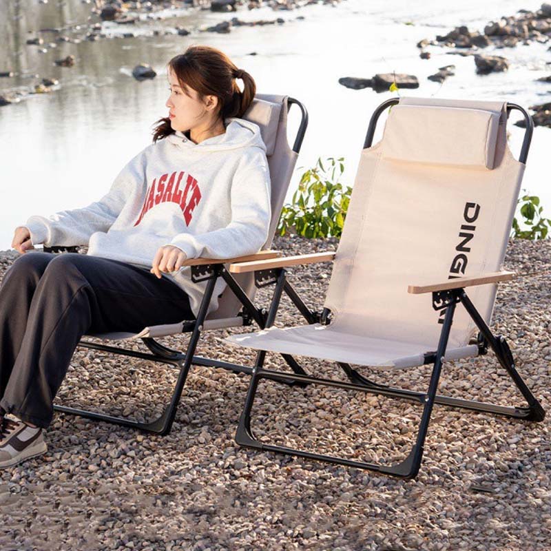 屋外折りたたみ椅子ポータブルキャンプリクライニングチェア角度 - Outdoor Camping High Chair のレビューと価格