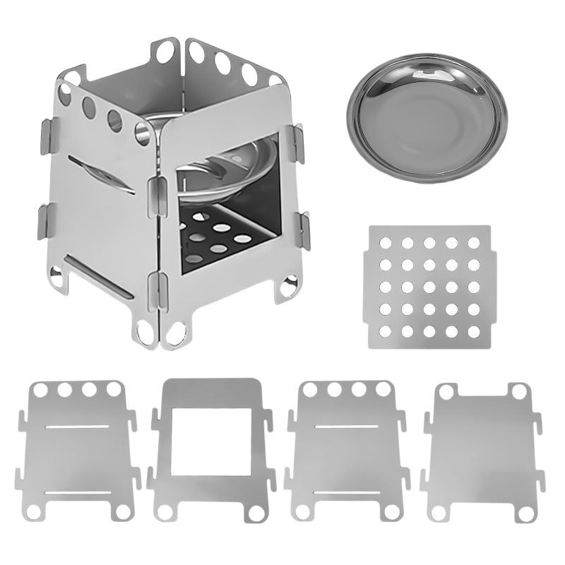 軽量折りたたみ式キャンプ用薪ストーブ1セット、耐久性のあるス - Outdoor Camping Wood Stove のレビューと価格