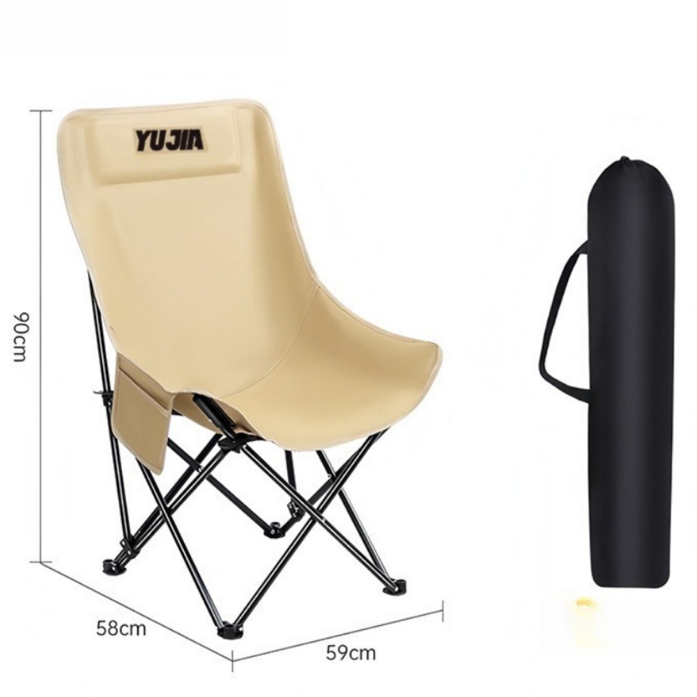 屋外折りたたみ椅子、ポータブルで大きく快適なリクライニングチ - Outdoor Camping High Chair のレビューと価格